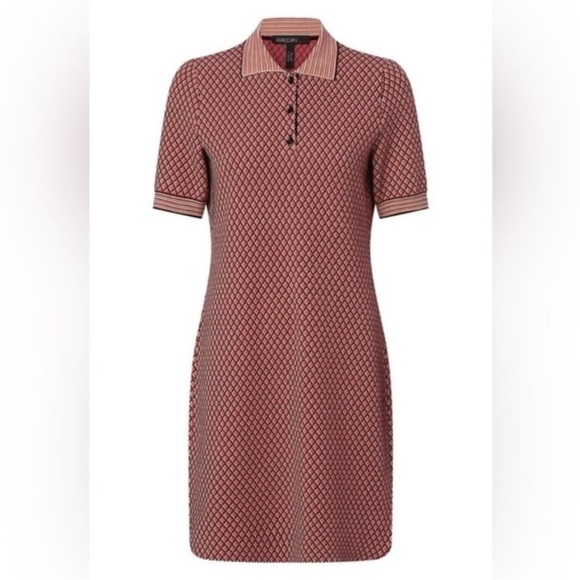 New! Marc Cain Kitted Polo Dress - Picture 6 of 12